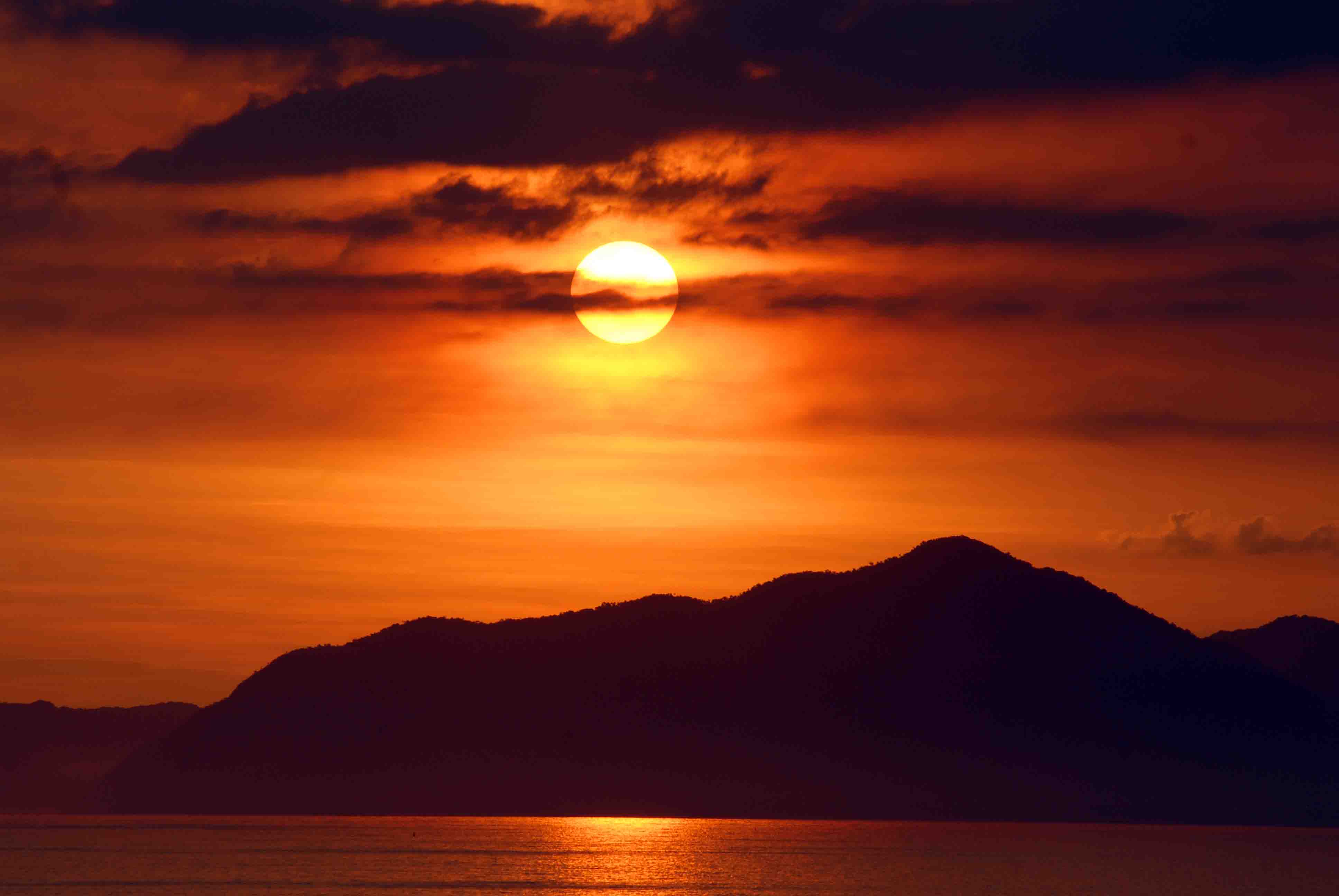 por do sol linda